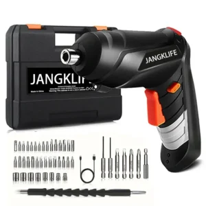 JANGKLIFE Electric Screwdriver Battery Rechargeable Cordless Screwdriver Powerful Impact Wireless Screwdriver Drill 1