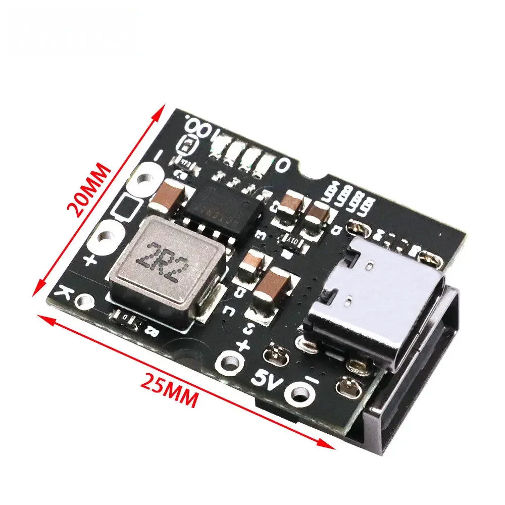 Type-C USB 5V 2A Boost Converter Step-Up Power Module Lithium Battery Charging Protection Board charge-discharge integrated 6