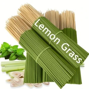 Extended Burning Time Lemongrass Oil Lemongrass Stick - 45 Minutes Burn Time, Artificial Wood Summer Scent, Suitable for Home, Camping, Yard, Pool and Outdoor Activities - Air Purification and Relaxation, Holiday Decoration (Halloween/Christmas/Easter/Thanksgiving) 1