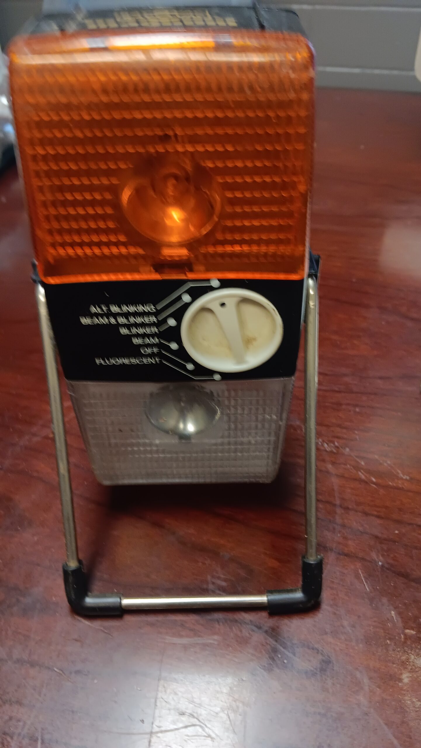 Vintage Emergency Warning Light | Amber Flashing Beacon Light