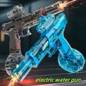 Firelight Electric Auto Water Gun - Integrated Linked Recoil & Pulse Flame Light Effects, Water Fight Toy 1