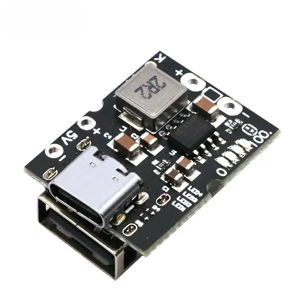 Type-C USB 5V 2A Boost Converter Step-Up Power Module Lithium Battery Charging Protection Board charge-discharge integrated 4