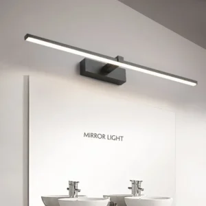 Led Mirror Lights Wall Lamps Bathroom Waterproof White Black LED Flat Lamp Modern Indoor Wall lamp Bathroom Lighting Make Up 1