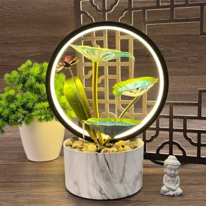 Flowing Water Fountain Decoration Wheel Zhaocai Indoor Creative Home Living Room Circulating Water Housewarming and Opening Gift 1