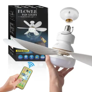 LED 40W ceiling fan light Comfortable ventilation remote control dimming suitable for living room study household use 85-265V 1