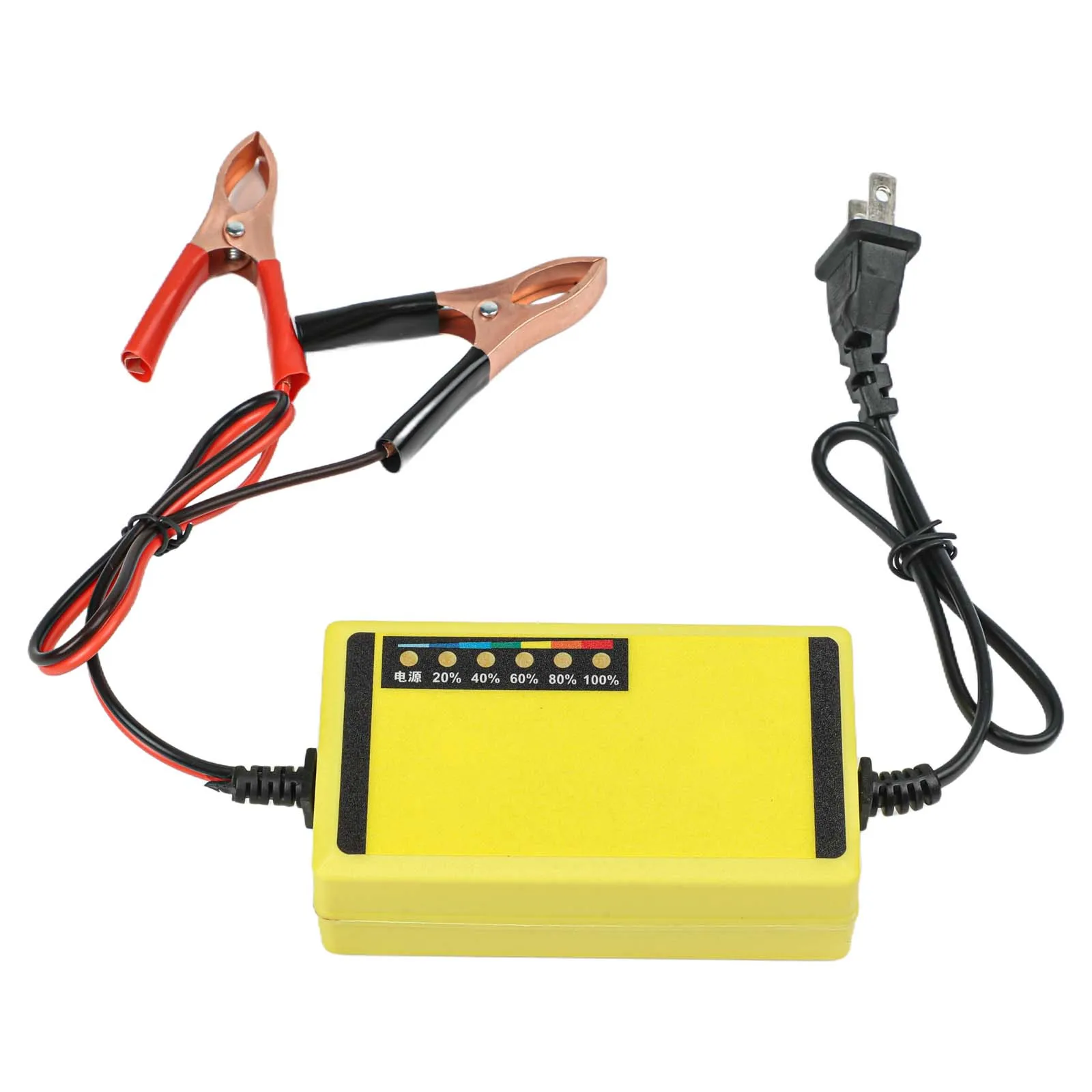 1Pcs Car Battery Charger 12V Fast Charging Automatic High-Power Charger Car Motorcycle Battery Charger Acid Battery Charger 2