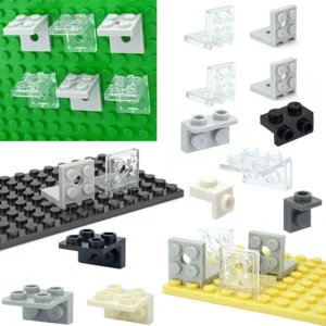 Figures Stand Base Plate Building Blocks Brackets 1*2 2*2 Dots Display Holder Minifig Wall Creative Assemble 99207 Brick Kid Toy 1