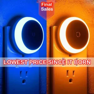 LED Night Light Plug in Dusk To Dawn Smart Sensor Auto Dim Into Wall Night Lamp for Bathroom Hallway Kitchen Stairway Bedroom 1