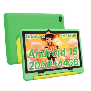 Kid Tablet 10Inch Android15 20GB RAM 64GB ROM 128GB Expandable 5000mAh 8-Core WiFi Bluetooth Children's Gift KIDOZ Kids Software 1