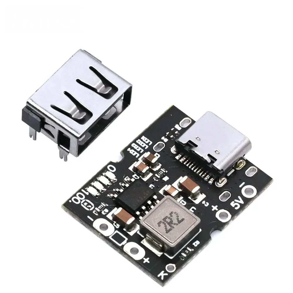 Type-C USB 5V 2A Boost Converter Step-Up Power Module Lithium Battery Charging Protection Board charge-discharge integrated 1