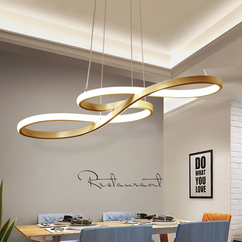 Modern Kitchen Island Pendant Lights Bar Table Dining Room Decor Hanging Lights Remote Dimming Kitchen Led Cord Pendant Lamp - Image 2