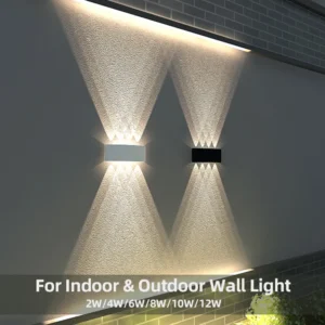 Aluminum LED Wall Lamp Waterproof IP65 Outdoor Garden Lights 8W 12W Interior Wall Light for Bedroom Living Room Stairs Lighting 1