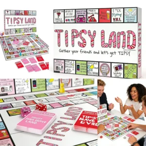 Party Gift of Tipsy*# Land Board Games Fun Drinking Games for Friends - Fun Challenges Drinking Games Party Nights 1