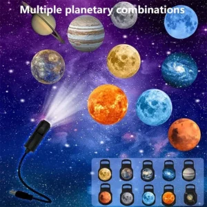LED Star Galaxy Projector Lamp Moon Earth Wall Decor Switchable Pattern Projection Night Light for Home Bedroom Decoration 1