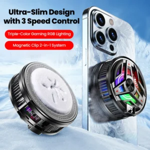 Phones Cooler 3-gear Type-C Port Power Supply Semiconductor Refrigeration Cool Down Digital Display Magnetic Cellphones Radiator 1
