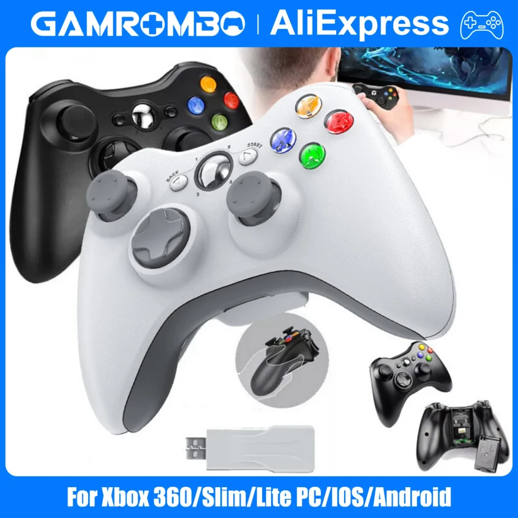 xbox 360 controller wireless no drift gamepad pc