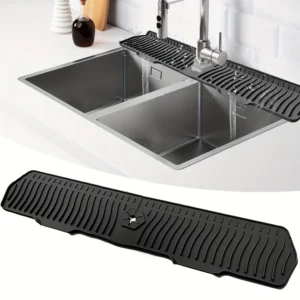 Kitchen Faucet Splash Pad Silicone Sink Faucet Splash Guard Mat Drain Pad Countertop Protector for Multipurpose Kitchen Gadgets 1