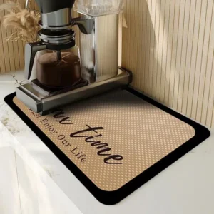 Hot Coffee Machine Rug No Cleaning Antifouling Technology Leather Water Control Cushion Coffee Cup Water Absorbing Pad 1