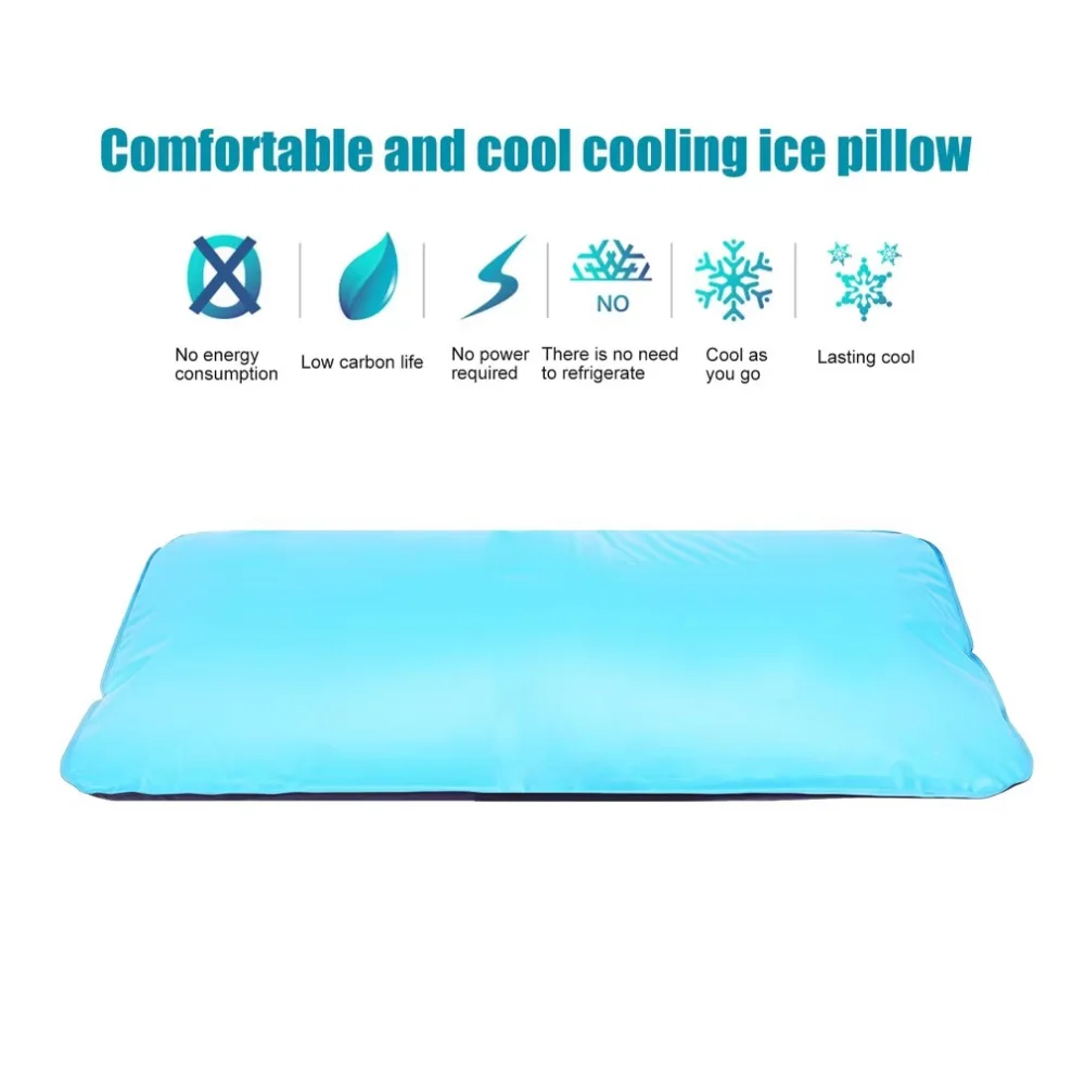 Cooling Pillow Gel Cooling Mat and Cooling Pillow Sleeping Pad Easy-to-Use Summer Cool Pillows Cold Pillow for Kids Students 2