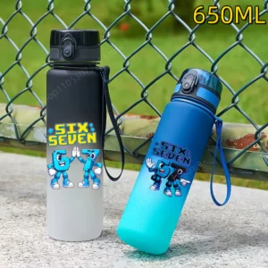 650ML Steal A Brainrot Water Cup 67 Six Portable Fitness Drink Bottle Kettle Outdoor Travel Office Jugs Shaker Drink Bottle Game 1