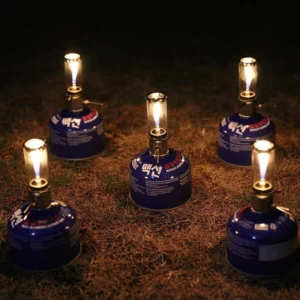 BRS-55 Dreamlike Candlelight Lamp Windproof Candle Light Gas Burner Stove Outdoor Camping Lights Tent Lighting Equipment 1