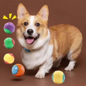 Dog Chew Ball Toy Drinding Teeth Bite-resistant Silicone Ball Puppy Toy Squeaky Teeth Cleaning Training Dog Toy Supplies 1
