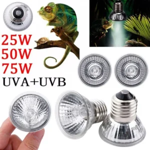 20/50/75W Heat Lamp UVA UVB Reptile Constant Temperature Lamp Full Spectrum Sunlamp Basking Pet Light Coop Chick Pet Turtle Lamp 1
