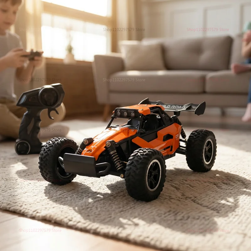 RC Monster Truck 1:16 Scale Remote Control Car 2.4GHz Alloy Shell 20KM/H Fast Off Road RC Car LED LED Headlight Toy Gift for Kid 5