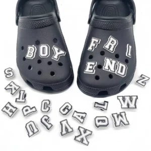 Letters Name Shoe Charms for Crocs Symbol Shoe Accessories for Croc Decorations Pins Men Accessory Jeans Woman Clogs Clips 1