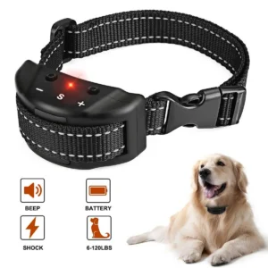 Electric Anti Bark Collar Small Pet Dog No Barking Tone Shock Training for Indoor Outdoor Little Dogs Teaching Tool pet853 1