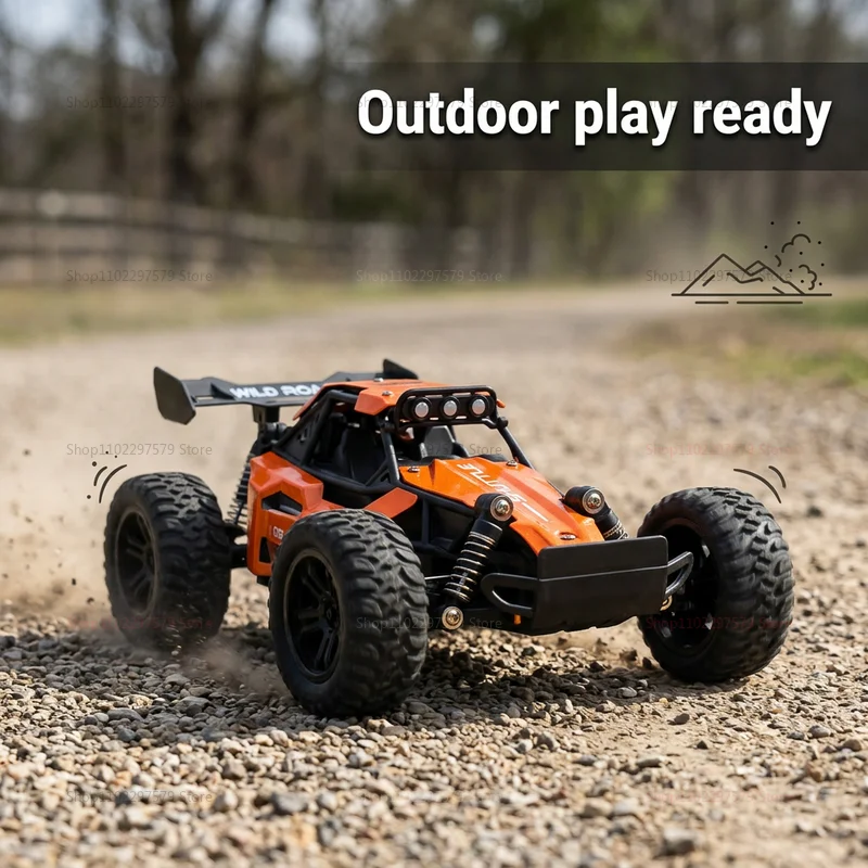 RC Monster Truck 1:16 Scale Remote Control Car 2.4GHz Alloy Shell 20KM/H Fast Off Road RC Car LED LED Headlight Toy Gift for Kid 6