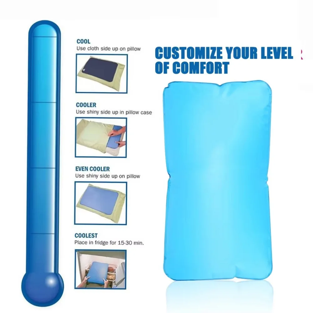 Cooling Pillow Gel Cooling Mat and Cooling Pillow Sleeping Pad Easy-to-Use Summer Cool Pillows Cold Pillow for Kids Students 5
