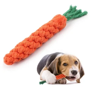 Dog Toys Bite Resistant Pet Dog Chew Toys for Small Dogs Cleaning Teeth Puppy Carrot Cotton Rope Pet Playing Toy Accessories 1