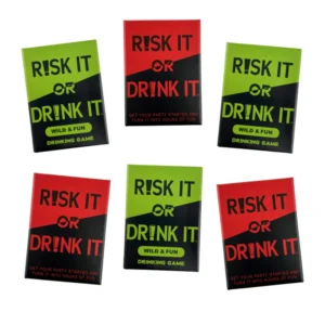 Risk It Or Drink It Fun Party Game For College Card Game Drinking Game Pregame Night Hilarious Dares Challenges Questions Adult 1