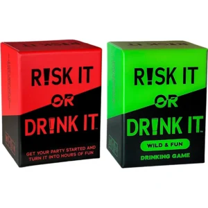 Risk It Or Drink It Fun Party Game For College Card Game Drinking Game Pregame Night Hilarious Dares Challenges Questions Adults 1