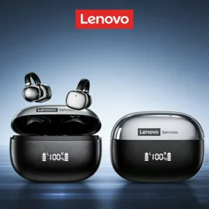 Lenovo Open Ear Wireless Earbuds Bluetooth 6.0 Comfort Clip On Gaming Sports Earphones LED Digital Power Display RS119 Pro 1
