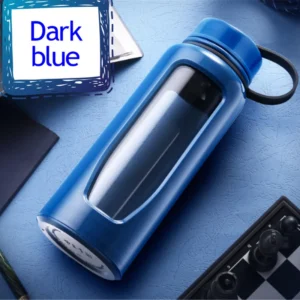 Glass Bottle Water Bottle 1000Ml Glass Water Bottle Thermos Glass Flask Sport Glass Bottles Bike Cup Double Bottom Glass Thermos 1