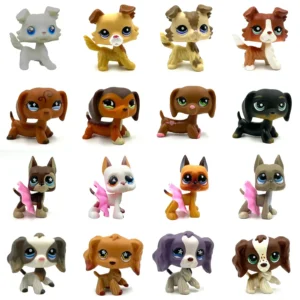 Rare Pet Shop Bobble Head Toy Cute Great Dane Collie Dachshund Dog Spaniel Puppy Pets For Kids 1
