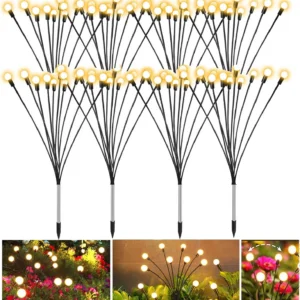 Outdoor Lights Solar Lawn Lamp Garden Lamp LED Wind-driven Firefly Ground Plug Lamp for Garden Lawn Landscape Holiday Light 1