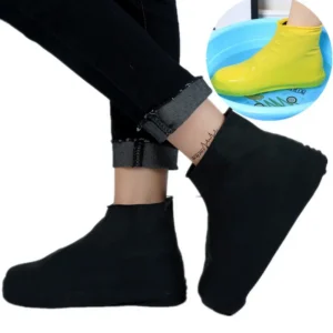 Rain Cover For Shoes Waterproof Rubber Anti Slip Rainny Boot Overshoes Raincoat Reusable Silicone Insoles Shoes For Travel 1