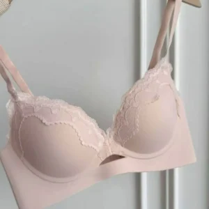 French-style girl's lingerie - gathers to show big and sweet lace - comfortable bra 1