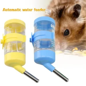 Hamster Drinker Water Bottle No Drip Small Animal Water Dispenser Pet Drinker Stand for Guinea Pigs/Hamsters/Bunnies/Ferrets 1