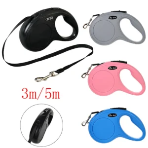 Pet Dog Leash for Small Medium Dogs Cats Walking Automatic Retractable Extending Puppy Solid Roulette Chihuahua Bulldog Supplies 1