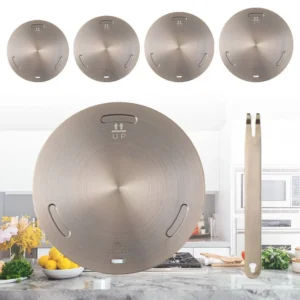 Kitchen Induction Cooker Heat Conduction Plate Stainless Steel Heat Diffuser Ring Plate Induction Cooker Stove Protector Accesso 1