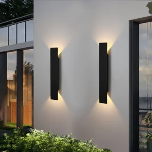 Outdoor Waterproof Wall Lamp Modern LED Lamp Black White Aluminum Up Lower Light Wall Lamps Waterproof IP65 110V 220V Fixtures 1