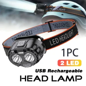 Powerful LED Headlamp IPX4 Waterproof Emergency Head Flashlight 250LM XPE LED Headlamp 500mAh for Outdoor Fishing Camping Hiking 1