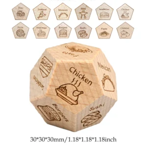 Food Determines Dice for Anniversary Date Nights Food Decision Dice for Couples Gift Dice Set Christmas Valentines Day Dice Gift 1