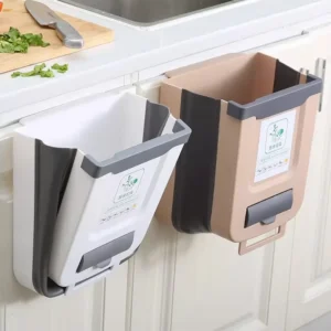 Kitchen Folding Trash Can Wall Mounted Trash Can Kitchen Cabinet Door Mounted Trash Can Folding Trash Can for Vehicles 1