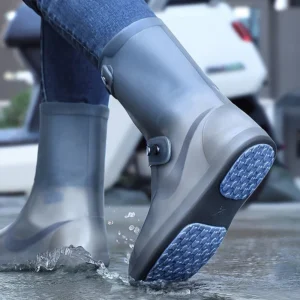 Rain Boot Covers Waterproof Anti Slip Shoe Cover Cubre Zapatos Para La Lluvia De Silicona Cubierta Ipermeable Para Lluvia XXL 1