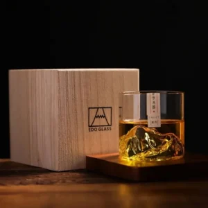 Drinkware glass glacier water cup 175/300ml Guanshan cup single whiskey transparent crystal cup suitable for bar party tea party 1